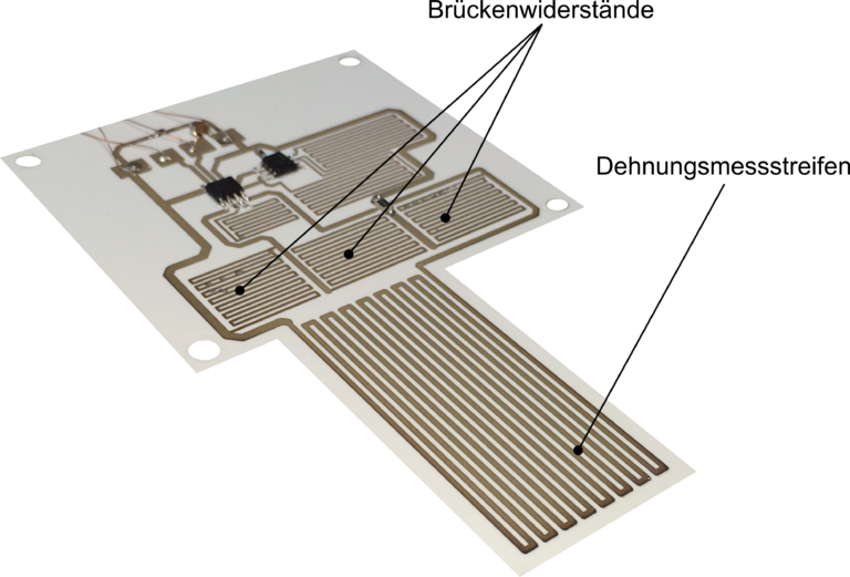 Gedruckter Dehnungsmessstreifen